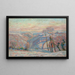 van Gelée blanche au village de Crozant - Armand Guillaumin — ingelijst kunstwerk aan de muur