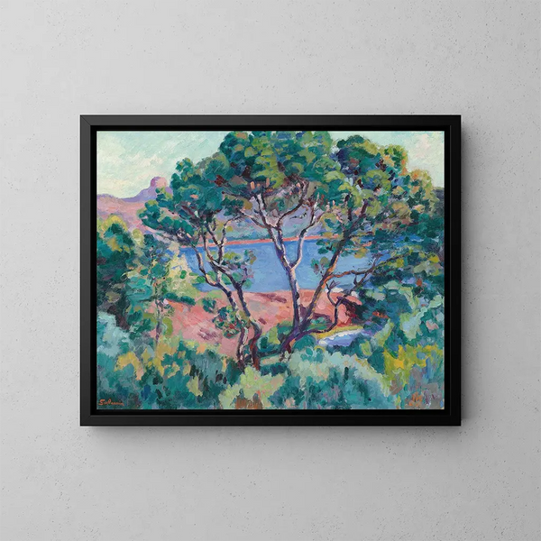 La Baie d'Agay - Armand Guillaumin — framed artwork on a wall