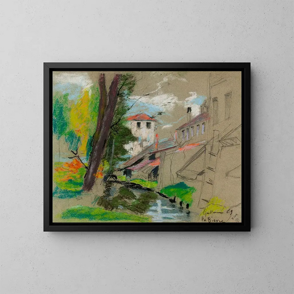 La Bivre - Armand Guillaumin — framed artwork on a wall