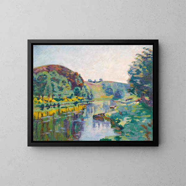 La Roche de l'Écho à Crozant - Armand Guillaumin — framed artwork on a wall