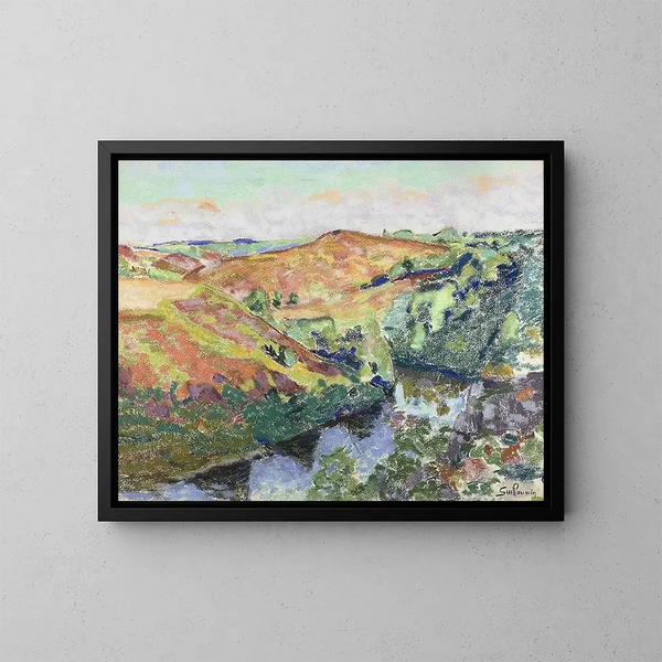 Landschap in Crozant - Armand Guillaumin — ingelijst kunstwerk aan de muur