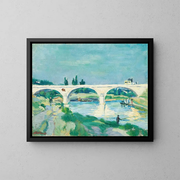 Le Pont de Charenton, Île-de-France - Armand Guillaumin — framed artwork on a wall
