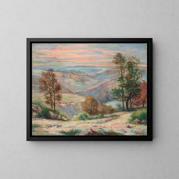 Le Puy Barriou à Creuse - Armand Guillaumin — framed artwork on a wall
