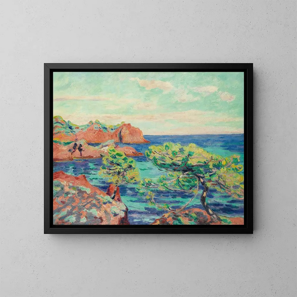 Le Trayas - Armand Guillaumin — framed artwork on a wall