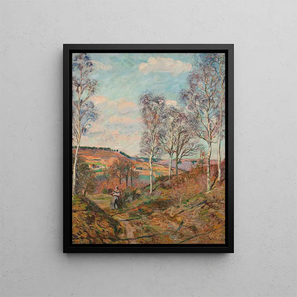 The Path to the Valley - Armand Guillaumin — framed artwork on a wall