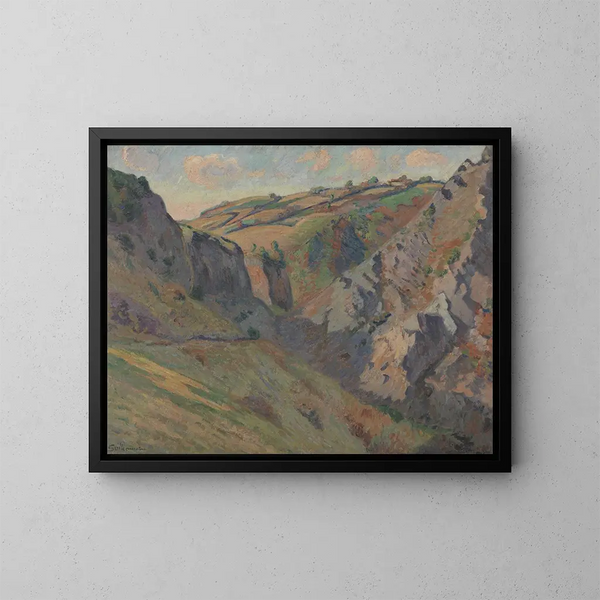 Les Grottes de Prunal près de Pontgibaud - Armand Guillaumin — framed artwork on a wall
