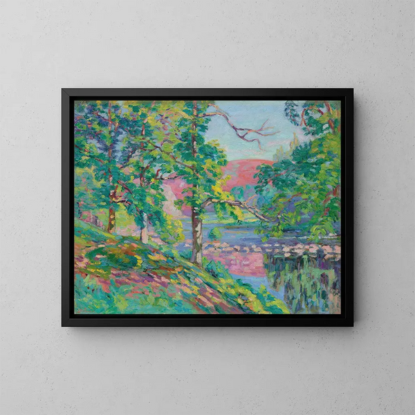Les bords de la Creuse - Armand Guillaumin — framed artwork on a wall