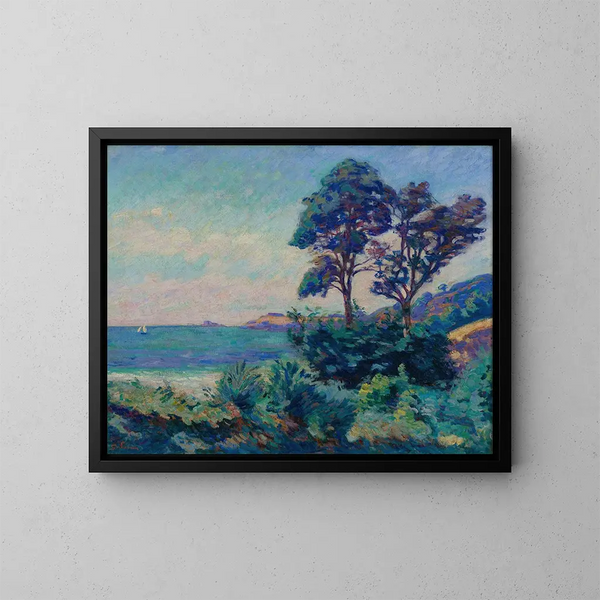 Marine Painting at Saint-Palais - Armand Guillaumin — framed artwork on a wall