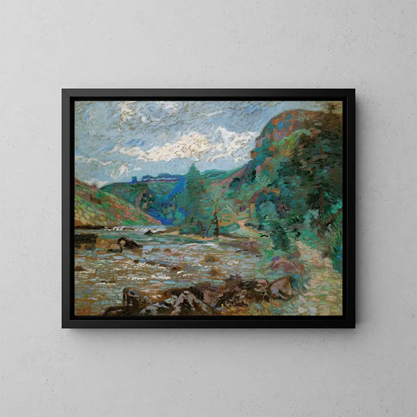 Moulin Bouchardon à Crozant - Armand Guillaumin — framed artwork on a wall