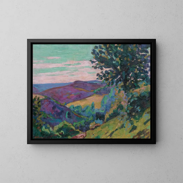 Landschap van Crozant - Armand Guillaumin — ingelijst kunstwerk aan de muur