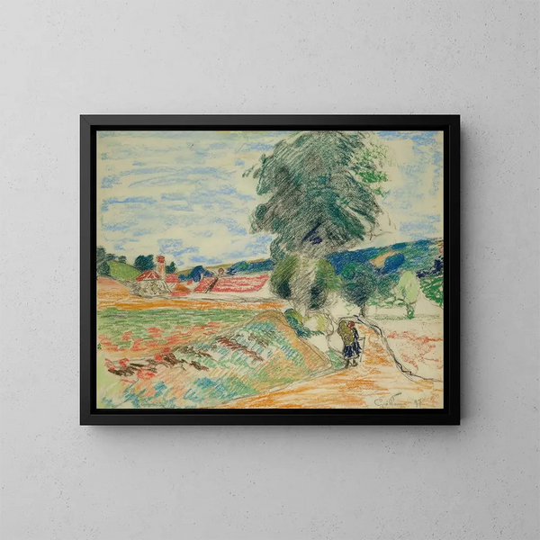 Landschap van Île-de-France - Armand Guillaumin — ingelijst kunstwerk aan de muur