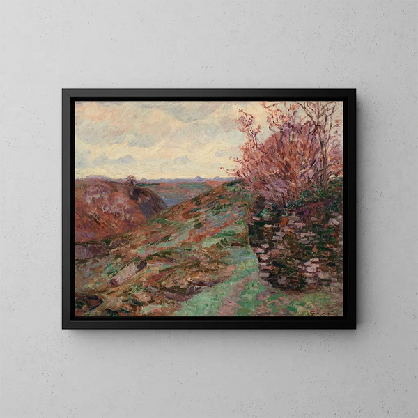 Landschapschilderij - Armand Guillaumin — ingelijst kunstwerk aan de muur