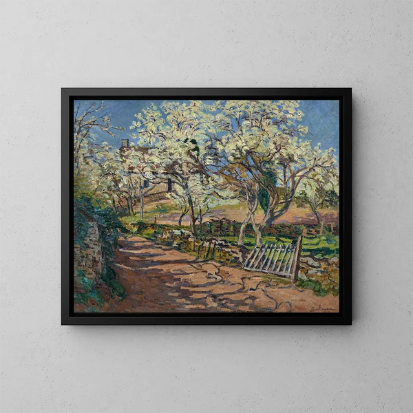 Lente Landschap - Armand Guillaumin — ingelijst kunstwerk aan de muur