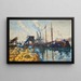 van het Quai de la Seine, Parijs - Armand Guillaumin — ingelijst kunstwerk aan de muur