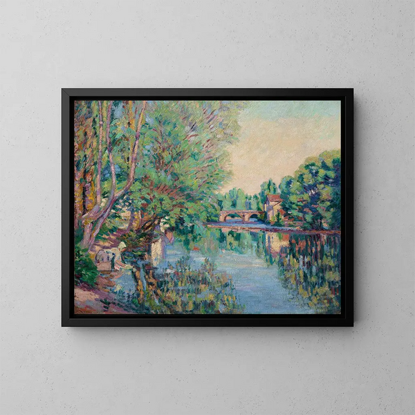 Saint-Pré sous Vézelay - Armand Guillaumin — framed artwork on a wall