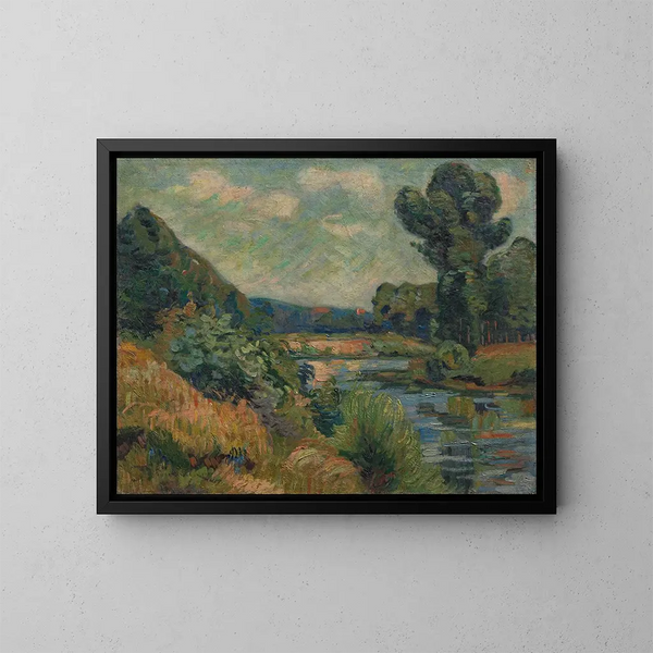 Les bords de la Marne à Charenton - Armand Guillaumin — framed artwork on a wall
