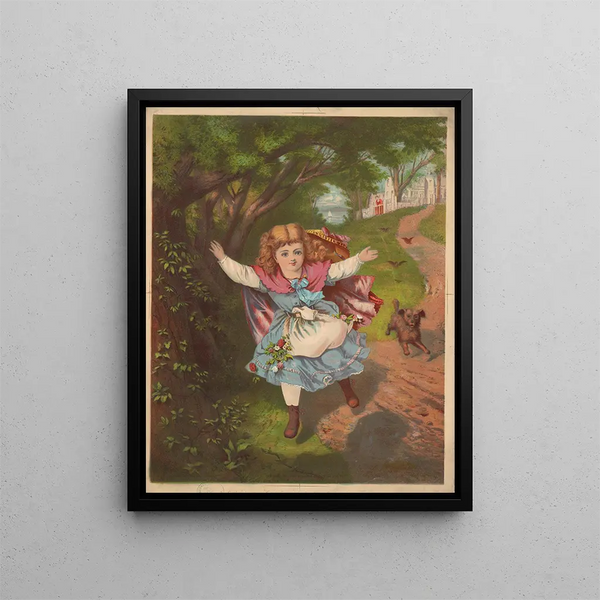Papa arrive - Armstrong & Co. Lith. — framed artwork on a wall