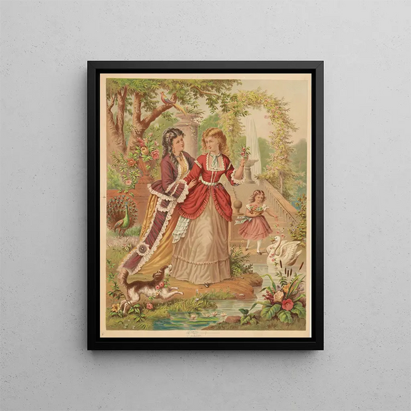 Summer Painting - Armstrong & Co. Lith. — framed artwork on a wall
