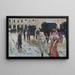 Carnaval Piazza della Scala Milaan - Arnaldo Ferraguti — ingelijst kunstwerk aan de muur