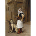 Reproductie van het schilderij Arnaut en twee whippets - Jean-Léon Gérôme