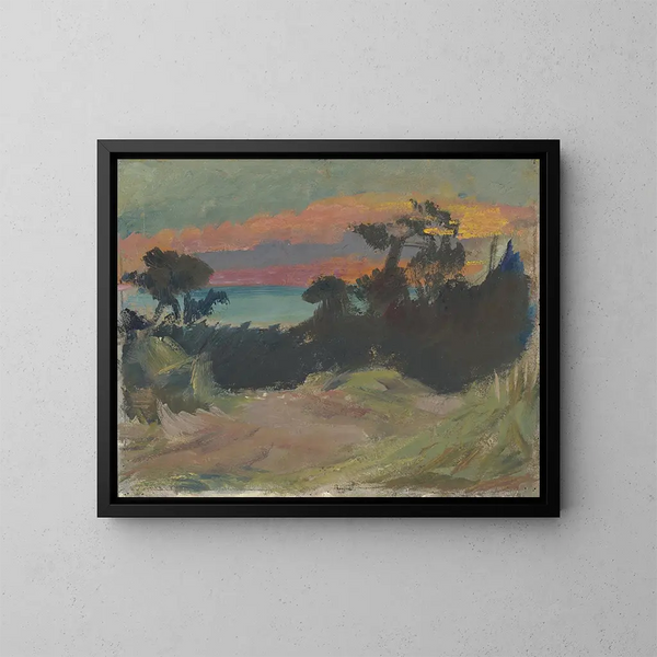 Sunset Painting - Arno König — framed artwork on a wall