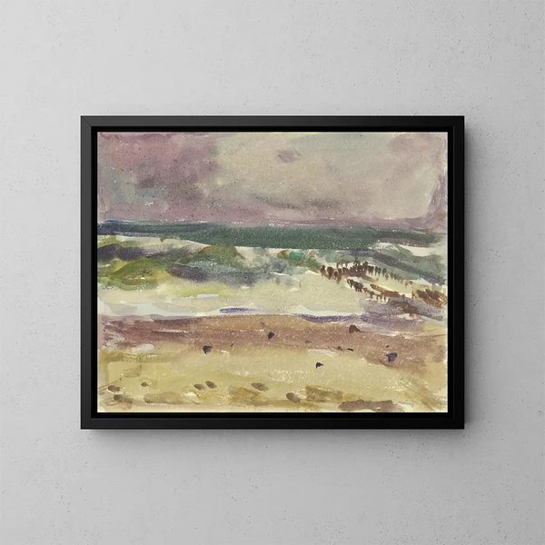 Surf motif painting of Sylt - Arno König — framed artwork on a wall