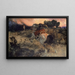 Astolf die wegvlucht met het hoofd van Orill - Arnold Böcklin — ingelijst kunstwerk aan de muur