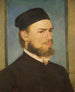 De schilder Franz von Lenbach - Arnold Böcklin — weergave van het kunstwerk