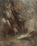 Faune en nimf in het bos - Arnold Böcklin — weergave van het kunstwerk