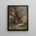 Faune en nimf in het bos - Arnold Böcklin — ingelijst kunstwerk aan de muur