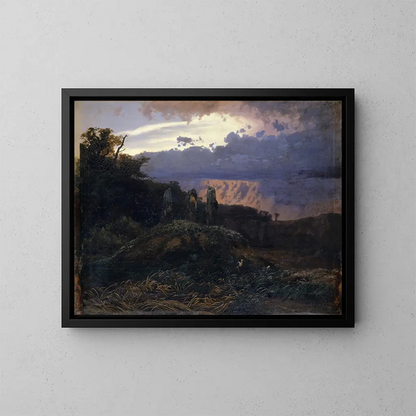Le Dolmen - Arnold Böcklin — ingelijst kunstwerk aan de muur