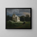 Nachtlandschap met ruïne - Arnold Böcklin — ingelijst kunstwerk aan de muur