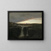Berglandschap met waterval - Arnold Böcklin — ingelijst kunstwerk aan de muur