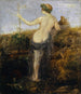 Nymphe aan de hoorn des overvloed - Arnold Böcklin — weergave van het kunstwerk