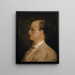 portret van professor Fritz Burckhardt-Brenner - Arnold Böcklin — ingelijst kunstwerk aan de muur