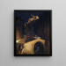De gevecht op de brug - Arnold Böcklin — ingelijst kunstwerk aan de muur