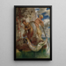 Twee Vakken vissend - Arnold Böcklin — ingelijst kunstwerk aan de muur