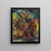 L'automne au bord d'une rivière - Arnold Peter Weisz-Kubínčan — framed artwork on a wall