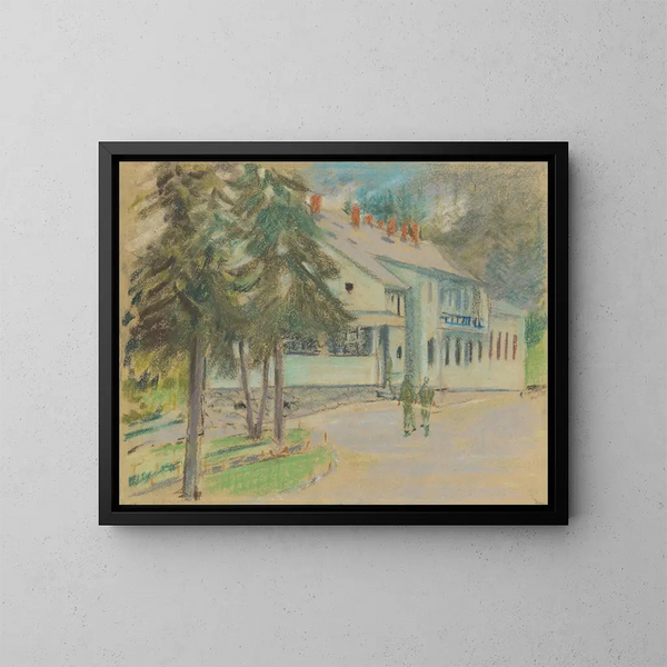 Kazern - Arnold Peter Weisz-Kubínčan — ingelijst kunstwerk aan de muur