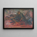 Hunting Wild Boar - Arnold Peter Weisz-Kubínčan — framed artwork on a wall