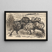 Cows in a Field - Arnold Peter Weisz-Kubínčan — framed artwork on a wall