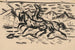 Horses galloping (Conflict of cases) - Arnold Peter Weisz-Kubínčan — artwork view