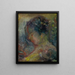 Head of a woman in profile - Arnold Peter Weisz-Kubínčan — framed artwork on a wall
