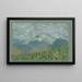 Landscape painting with rolling hills - Arnold Peter Weisz-Kubínčan — framed artwork on a wall