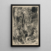 Hunters with fox chased - Arnold Peter Weisz-Kubínčan — framed artwork on a wall