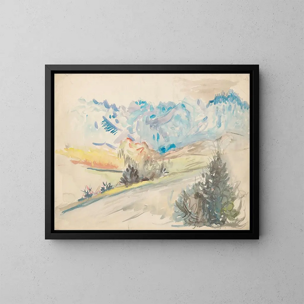 Allée - Arnold Peter Weisz-Kubínčan — ingelijst kunstwerk aan de muur