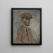 Self-portrait - Arnold Peter Weisz-Kubínčan — framed artwork on a wall