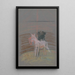 Sketch of a horse in a riding school - Arnold Peter Weisz-Kubínčan — framed artwork on a wall