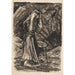 Reproduction of the painting Woman standing with a bag of potatoes - Arnold Peter Weisz-Kubínčan
