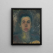 Bust of a Woman - Arnold Peter Weisz-Kubínčan — framed artwork on a wall